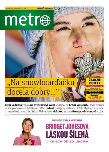 Obálka e-magazínu deník METRO 10.2.2025