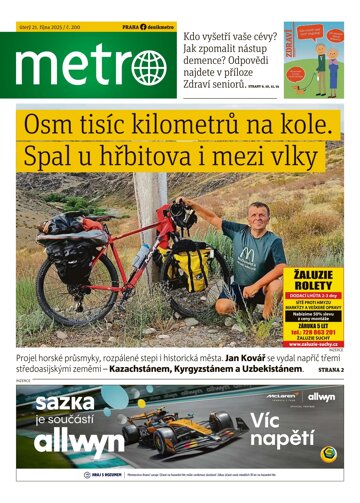 Obálka e-magazínu deník METRO 21.10.2025
