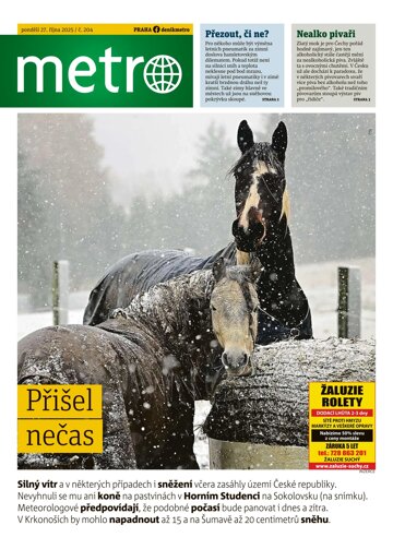 Obálka e-magazínu deník METRO 27.10.2025