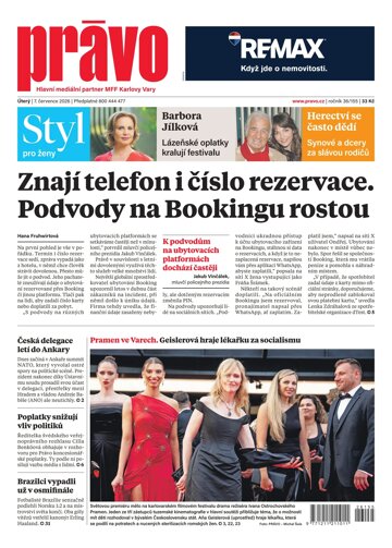 Obálka e-magazínu Deník Právo 7.7.2026