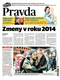 Obálka e-magazínu Pravda 2. 1. 2014