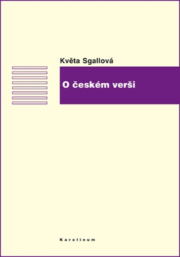 Obálka knihy O českém verši