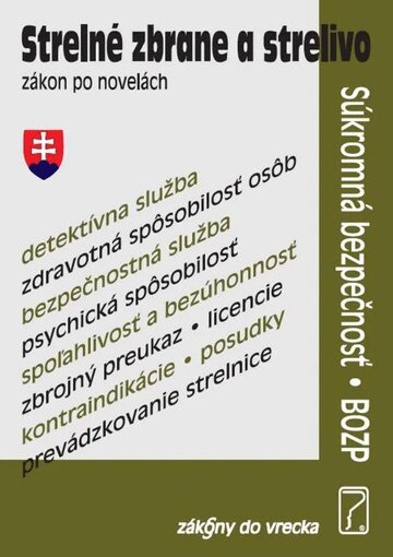 Obálka knihy Strelné zbrane a strelivo - zákon po novelách