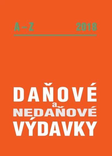 Obálka knihy Daňové a nedaňové výdavky A-Z 2018