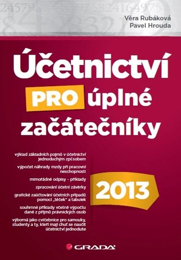 Obálka knihy Účetnictví pro úplné začátečníky 2013