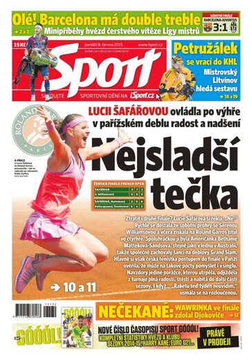 Obálka e-magazínu Sport 8.6.2015