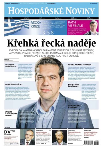 Obálka e-magazínu Hospodářské noviny 134 - 14.7.2015