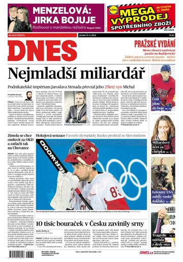 Obálka e-magazínu MF Dnes 15.2.2018