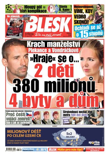 Obálka e-magazínu Blesk 8.8.2018