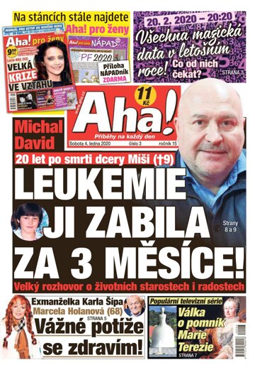 Obálka e-magazínu AHA! 4.1.2020