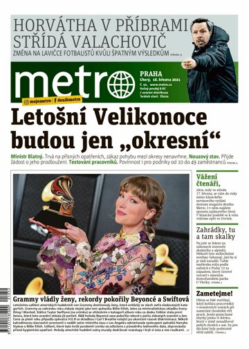 Obálka e-magazínu deník METRO 16.3.2021