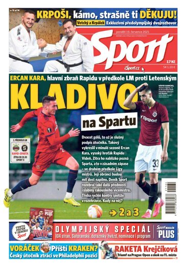 Obálka e-magazínu Sport 19.7.2021