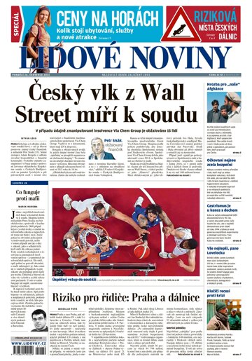 Obálka e-magazínu Lidové noviny 26.7.2021