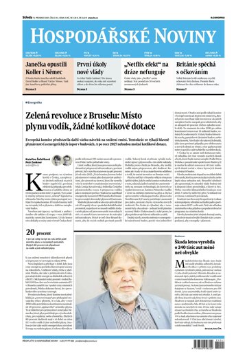 Obálka e-magazínu Hospodářské noviny 241 - 15.12.2021