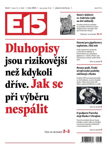 Obálka e-magazínu E15 19.4.2022