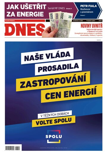 Obálka e-magazínu MF Dnes 22.9.2022