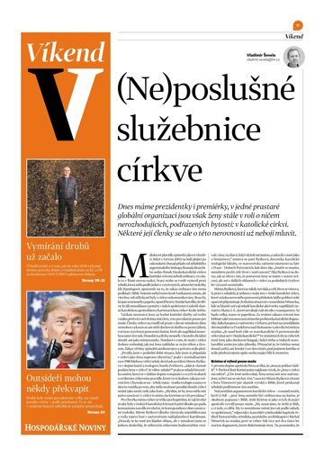 Obálka e-magazínu Hospodářské noviny - příloha Víkend 020 - 27.1.2023 Víkend