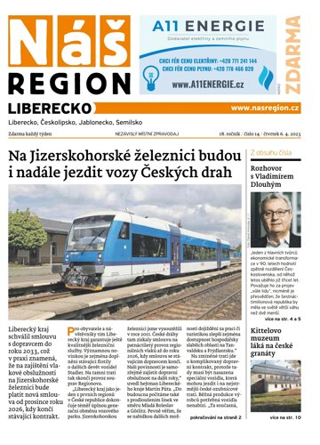 Obálka e-magazínu Náš Region - Liberecko 14/2023