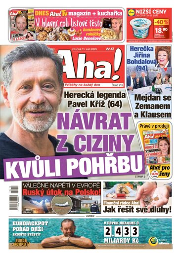 Obálka e-magazínu AHA! 11.9.2025