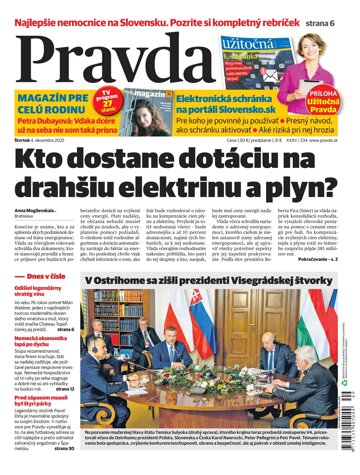 Obálka e-magazínu Pravda 4. 12. 2025