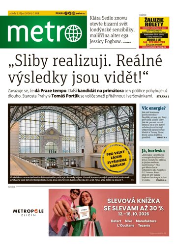 Obálka e-magazínu deník METRO 7.10.2026