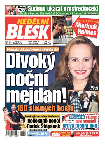 Obálka e-magazínu Nedělní Blesk 18.10.2026