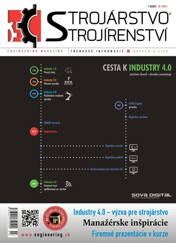 Obálka e-magazínu STROJÁRSTVO/STROJÍRENSTVÍ 7-8/2015