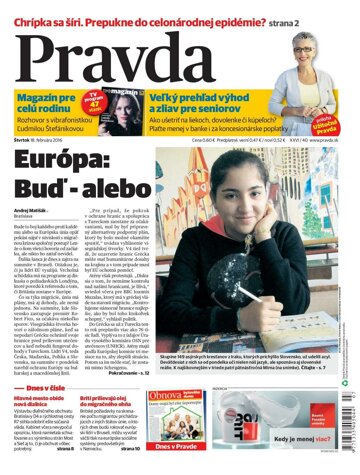Obálka e-magazínu Pravda 18.2.2016