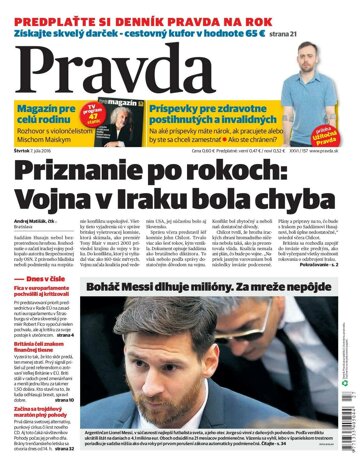 Obálka e-magazínu Pravda 7.7.2016