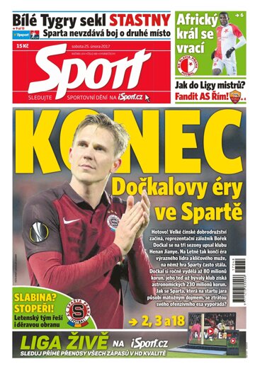 Obálka e-magazínu Sport 25.2.2017