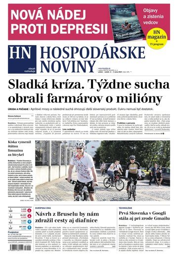 Obálka e-magazínu Hospodárske noviny 02.06.2017