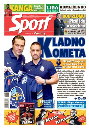 Obálka e-magazínu Sport 27.11.2018