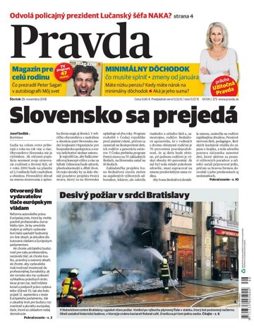 Obálka e-magazínu Pravda 29. 11. 2018