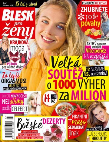 Obálka e-magazínu Blesk pro ženy 11.2.2019