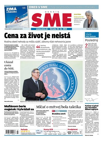 Obálka e-magazínu SME 20.11.2019