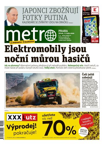 Obálka e-magazínu deník METRO 8.1.2020