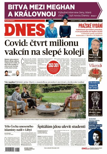 Obálka e-magazínu MF Dnes 6.3.2021