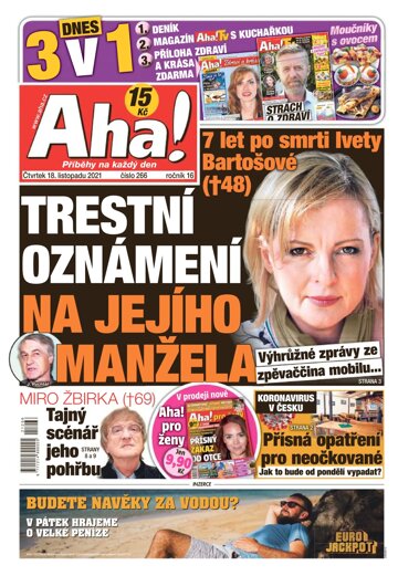 Obálka e-magazínu AHA! 18.11.2021