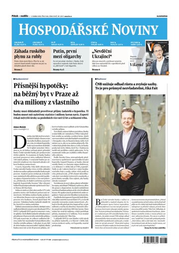 Obálka e-magazínu Hospodářské noviny 065 - 1.4.2022