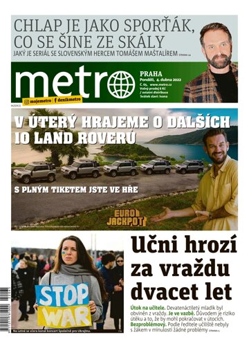 Obálka e-magazínu deník METRO 4.4.2022