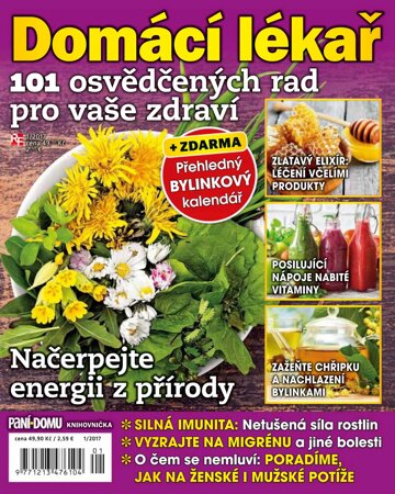 Obálka e-magazínu Knihovnička Paní domu - Domácí lékař 1/17