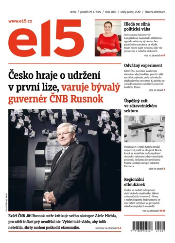 Obálka e-magazínu E15 29.4.2024