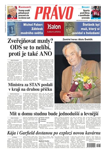 Obálka e-magazínu Deník Právo 3.4.2025