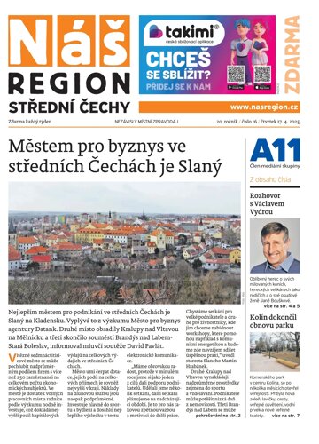 Obálka e-magazínu Náš Region - Střední Čechy 16/2025