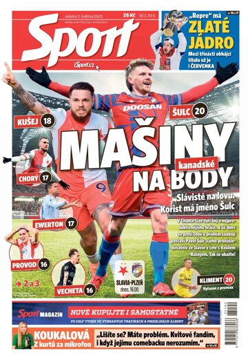 Obálka e-magazínu Sport 3.5.2025