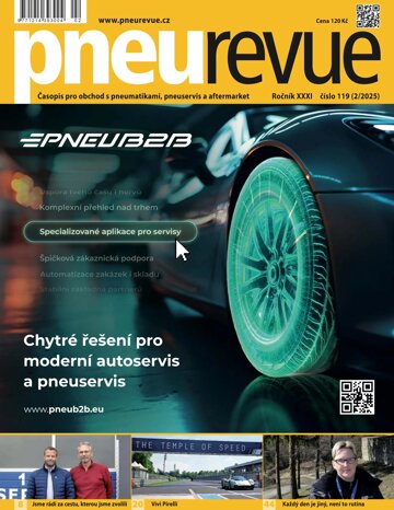 Obálka e-magazínu PNEU REVUE 2/2025