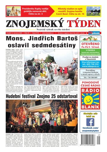 Obálka e-magazínu Znojemský týden 29/2025