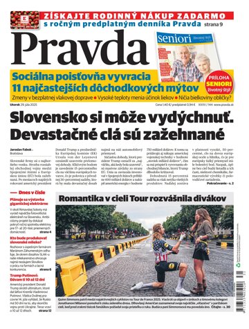 Obálka e-magazínu Pravda 29. 7. 2025