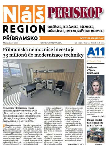 Obálka e-magazínu Náš Region - Příbramsko 34/2025