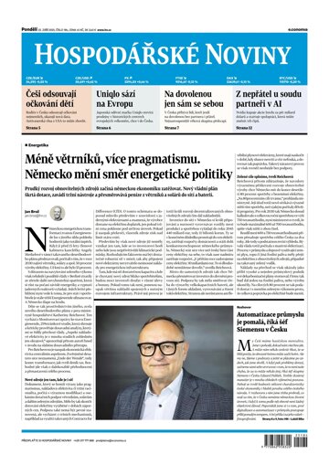 Obálka e-magazínu Hospodářské noviny 184 - 22.9.2025